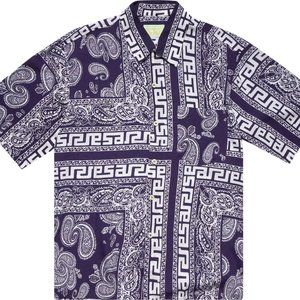 Aries Bandana Print Hawaiian Shortsleeve Shirt - Navy